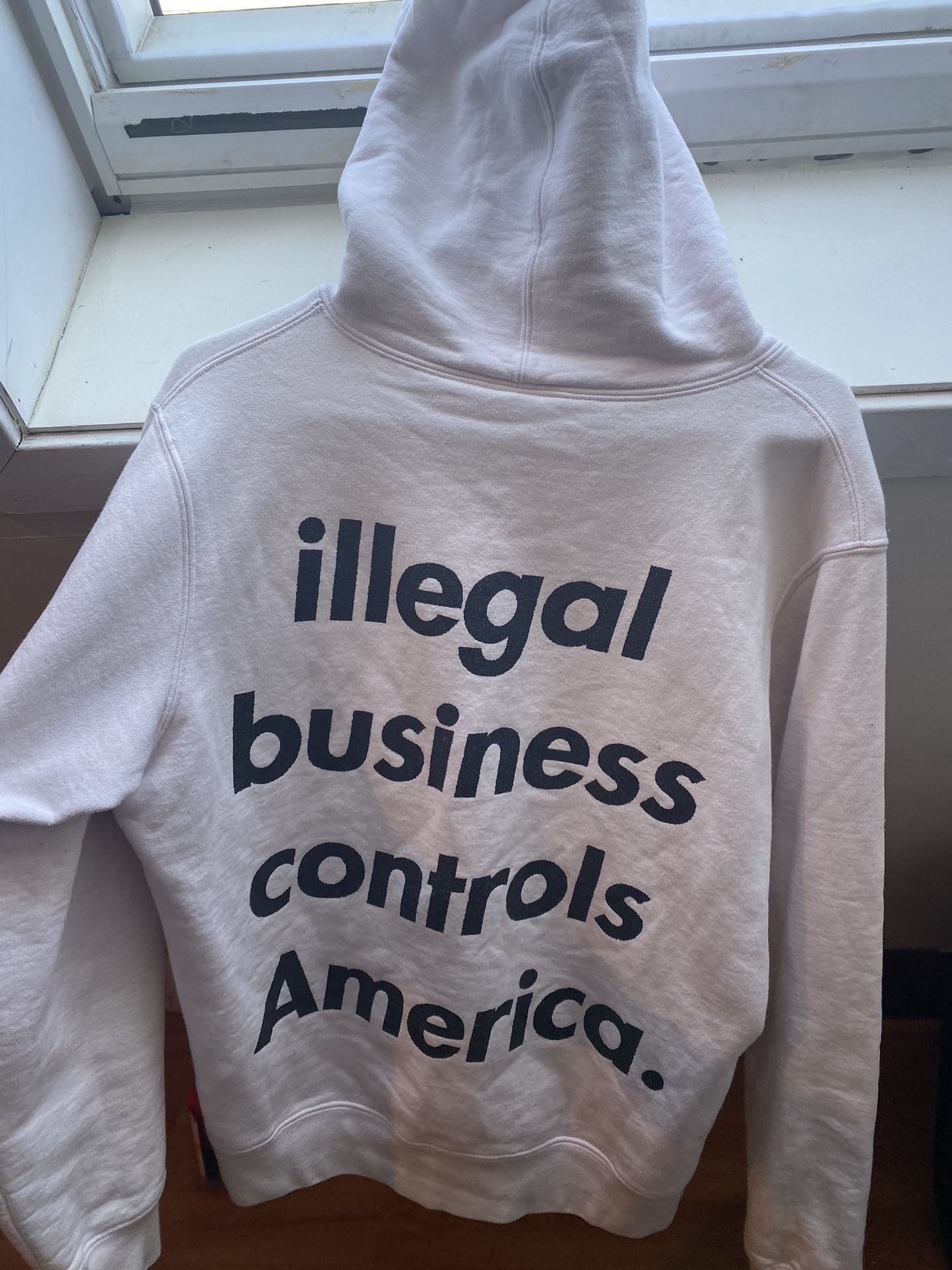 Illegal Business Hooded Sweatshirt Grey - coastalcareeracademy.com