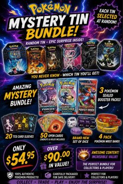 🔥🔥Pokémon Mystery Tin Bundle🔥🔥