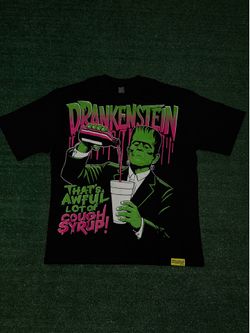 Black and pink Awful Lot of cough syrup Shirt