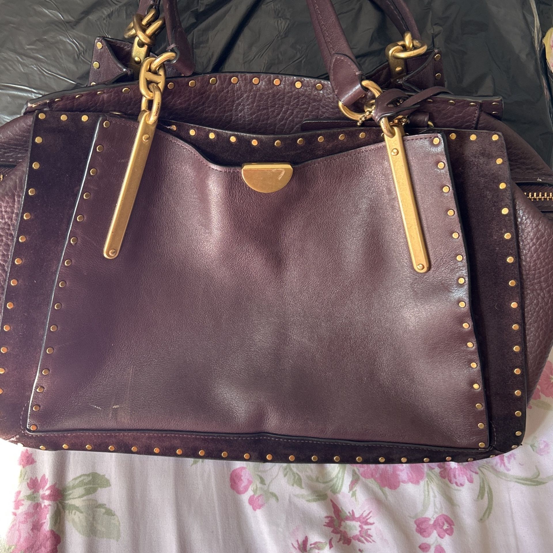 Deep Purple COACH purse For Sale