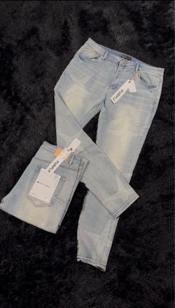 Purple Star Stitch Jeans