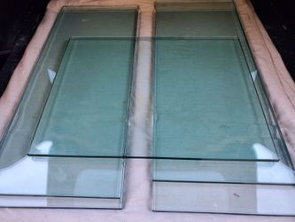 1/2 inch thick Tempered glass  2 sizes