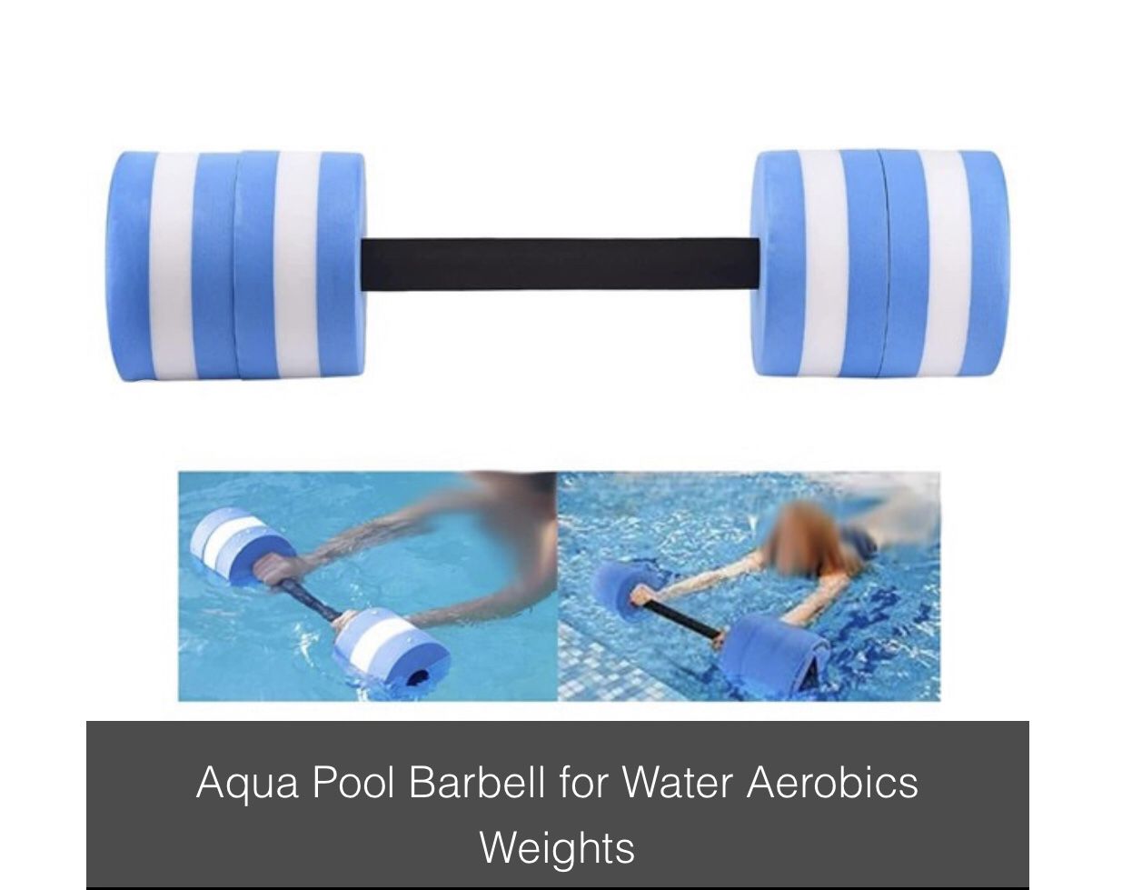  Aqua Pool Barbell for Water Aerobics Weights
