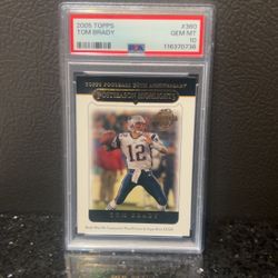 Tom Brady PSA 10 Graded Card (Topps 50th Anniversary/Super Bowl Winning Year)