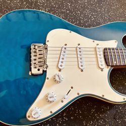 Master Flame Top Stratocaster by LA Luither George Gorodnitski - RIP