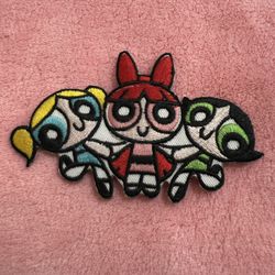 Power puff girl iron on patch (shipping on)