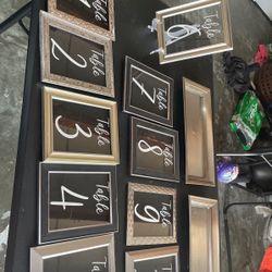 Table Numbers With Stand And Dessert Tray