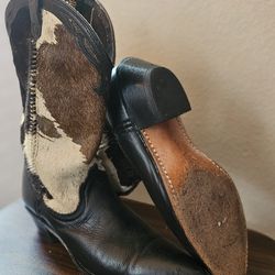 **DINGO**  COWBOY BOOTS   Brown Bi-Color Cow Hide Ladies/Womens 8.5  **SUPER COOL**