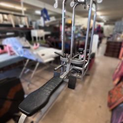 Multi-Station Home Gym | Full Weight Stack, Lat Pulldown, Leg Ext., Bench Press, Cable Machine