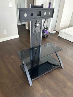 Glass tv stand