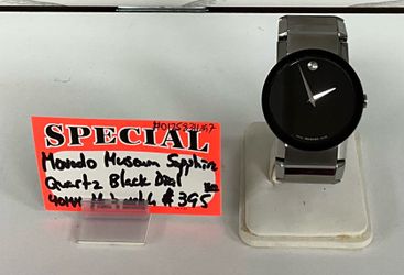 Movado Museum Sapphire Quartz Black Dial 40mm Men’s Watch