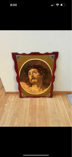 Large Religious Jesus Crown of Thorns Wall Plaque