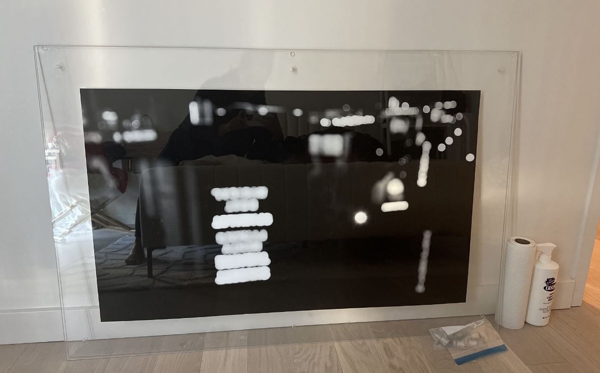 33x50 Aluma Designs VETRO Modern Acrylic Picture Frame