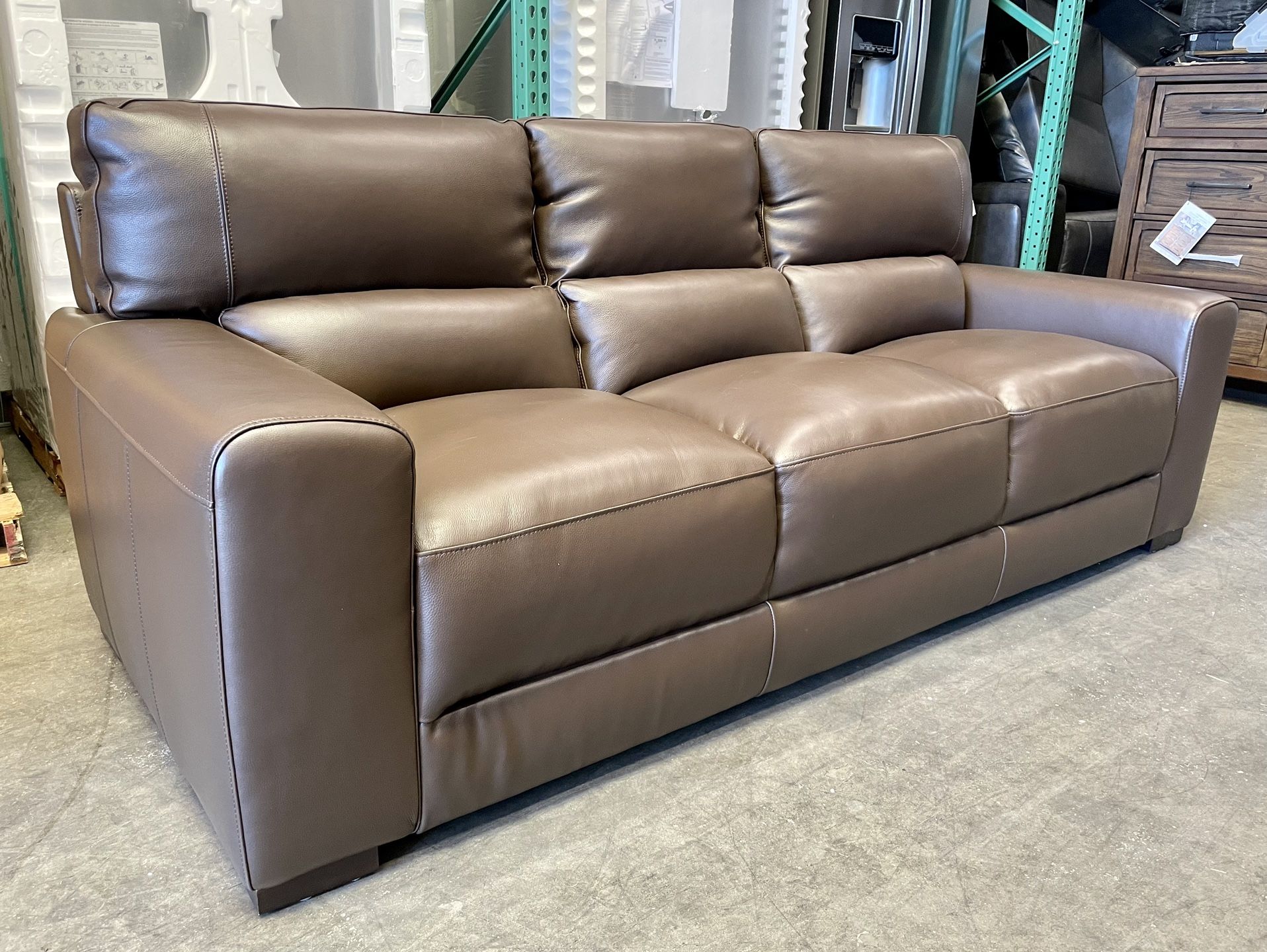 Rawlins Leather Sofa Brown BRAND NEW for Sale in San Diego CA
