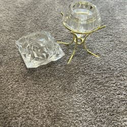 Two Tea Light Candle Holders 