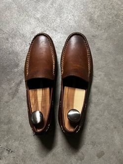 Frye leather slip on shoes