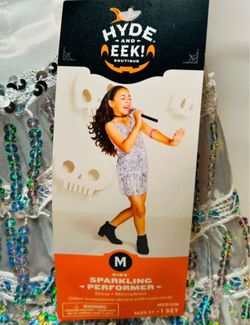Hyde And Eek Boutique Halloween Kids Sparkling Performer Costume Set Size M New