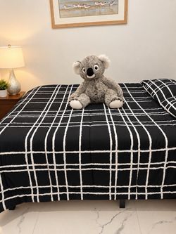 Queen Bed Frame + Mattress – $280