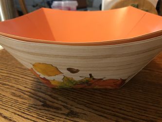 Fall Themed paper bowls
