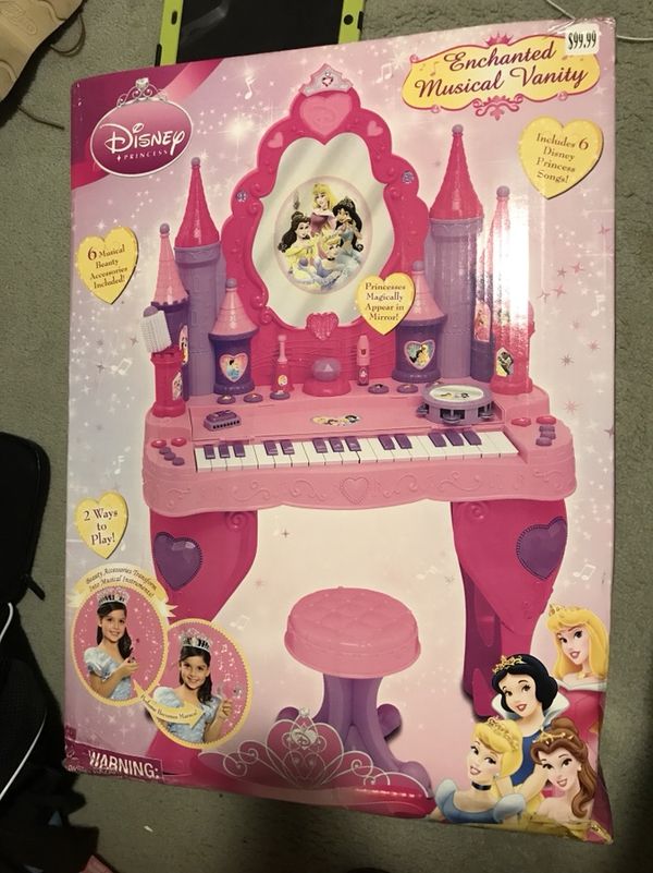 Disney Princess Enchanted Al Vanity Piano With Disney Princess Enchanted Al Vanity Piano With Instrument Beauty Accessories New In Box From 2009 Rare 100 For Knightdale
