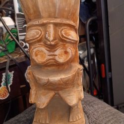 All Hand Carved Looks Like A Tiki Very Rare All Hand Carved