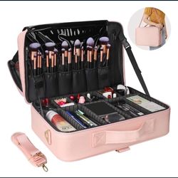 Travel Makeup Train Case Makeup Cosmetic Case Organizer