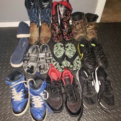Boys shoes and boots size 3-5