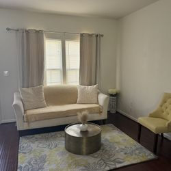 Beige Two-Seater Couch – Great Condition!