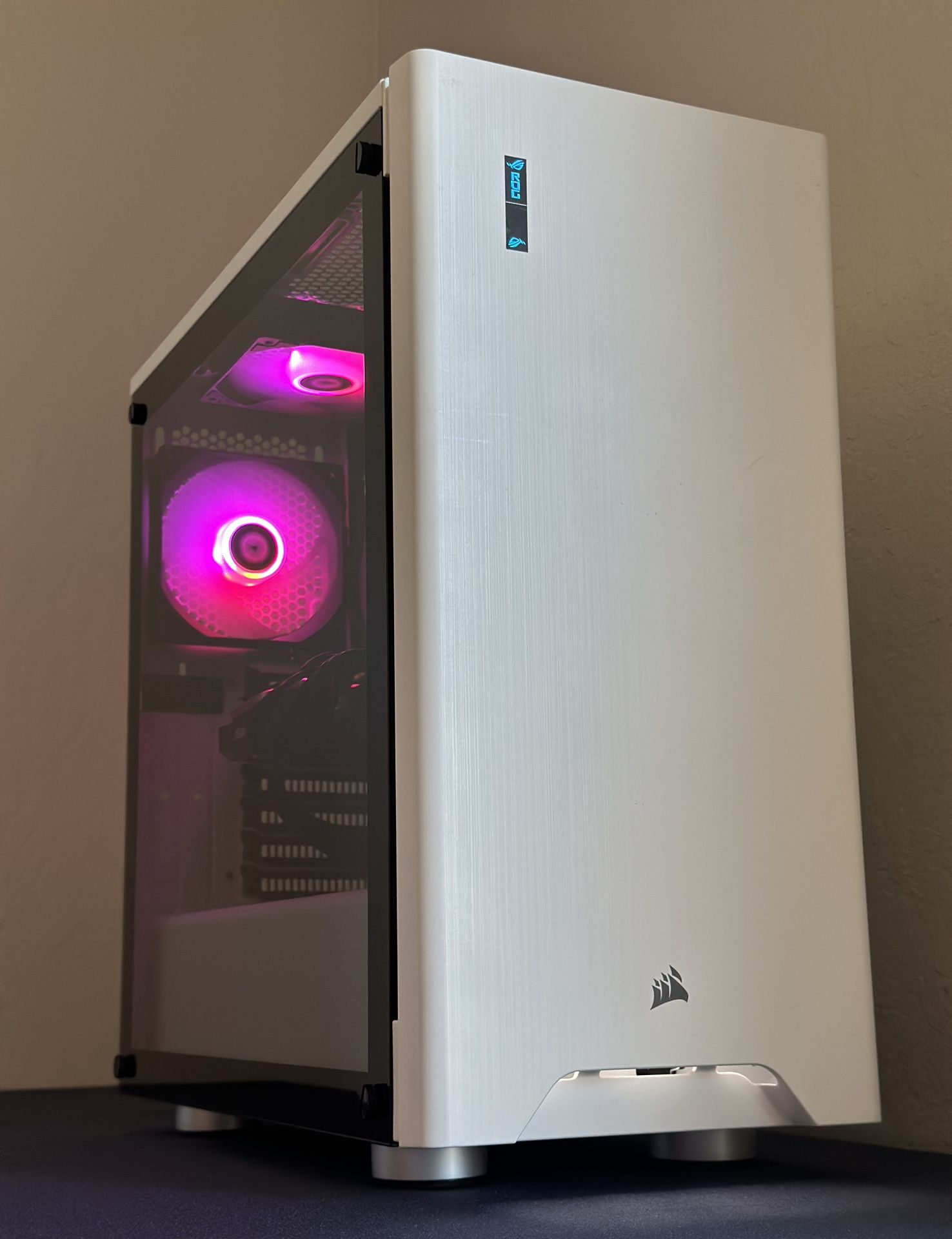 White RX 6700 XT Creator + Gaming PC — 1440p Beast — $600