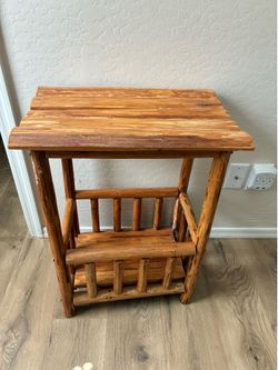 Log Side Table