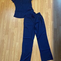 Women’s Navy Blue Scrub Set