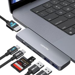 Buy  one gift one。USB C Adapter HDMI Hub for MacBook Pro/Air M1 M2 2022 2021 2020 13" 15" 16",7 in 2 Mac USB Multiport Adapter Accessories with 4K HDM