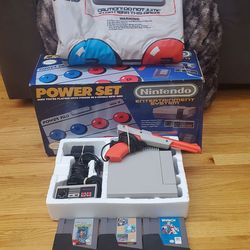 Nintendo Entertainment System POWER SET w/ 3 games