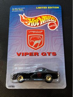 Hot Wheels Viper GTS Viper Club of America Diecast Car Black 1997