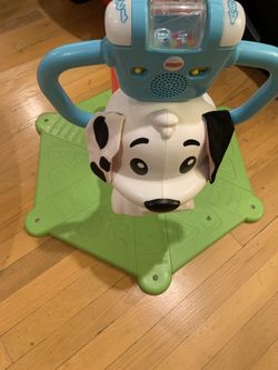 Fisher-Price Toddler Ride-On Learning Toy, Bounce And Spin Puppy Stationary Musical Bouncer For Babies And Toddlers Ages 