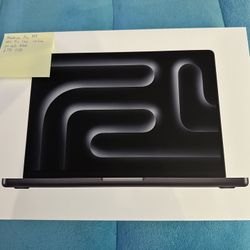 New Apple MacBook Pro 14” M4 Pro Chip 1TB 24GB RAM Space Black 