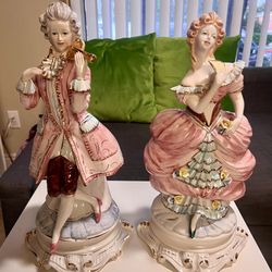 Capodimonte porcelain figurines