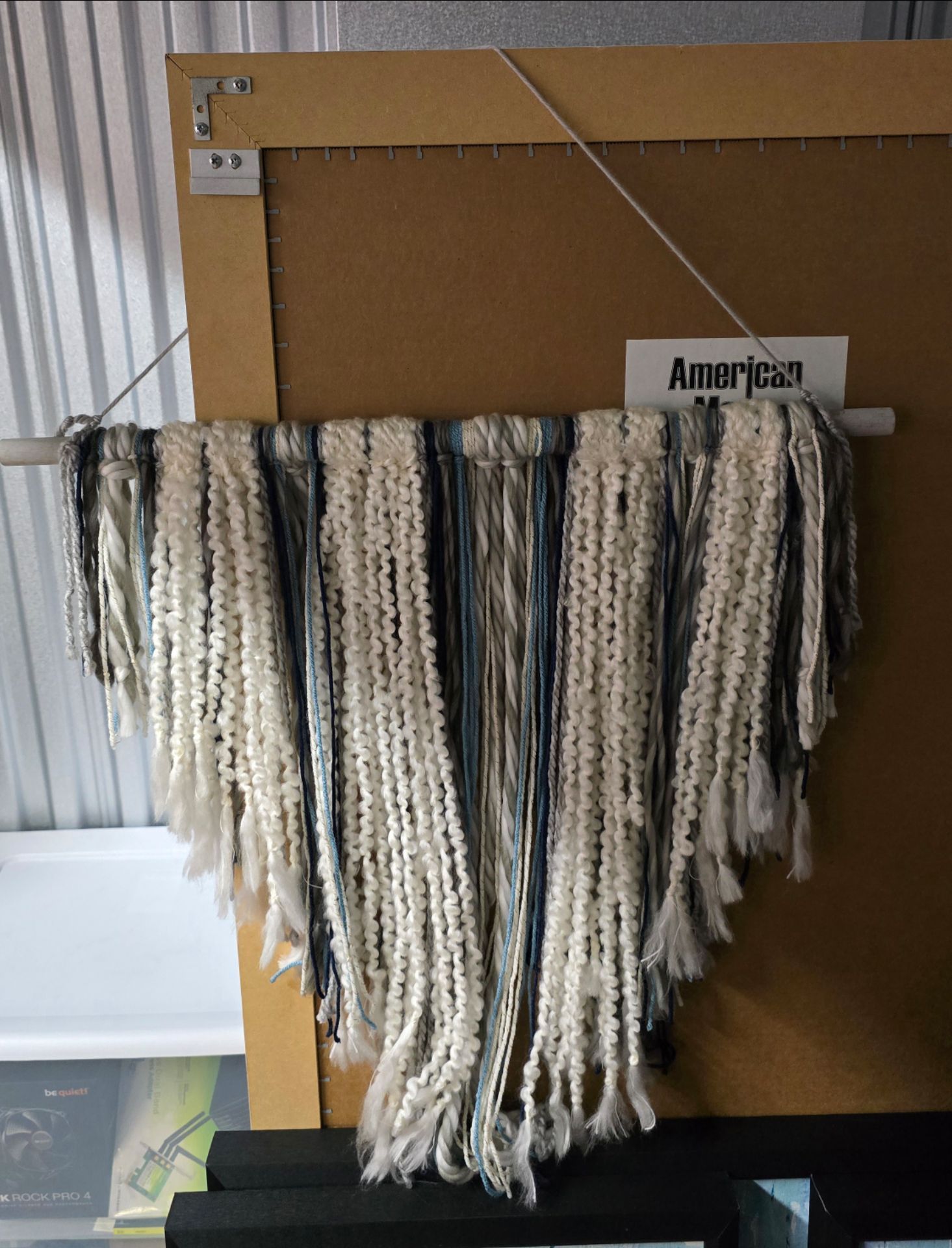 Navy Blue Macrame Wall Art
