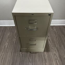 Two-Drawer Metal File Cabinet