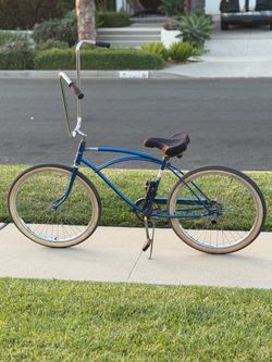 Blue  Lowrider Bike