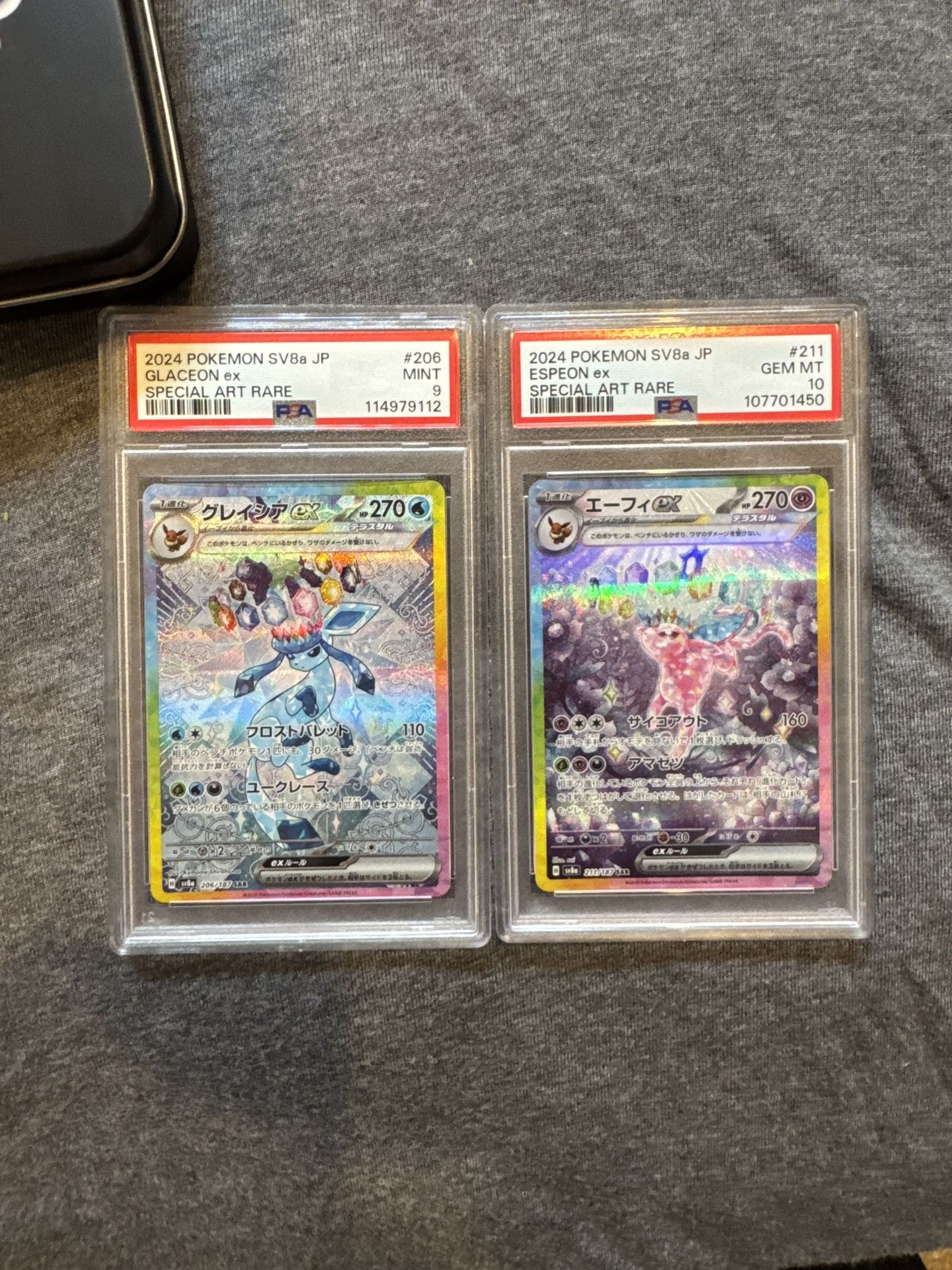 Both Jpn Espeon And Gleacon Psa Graded