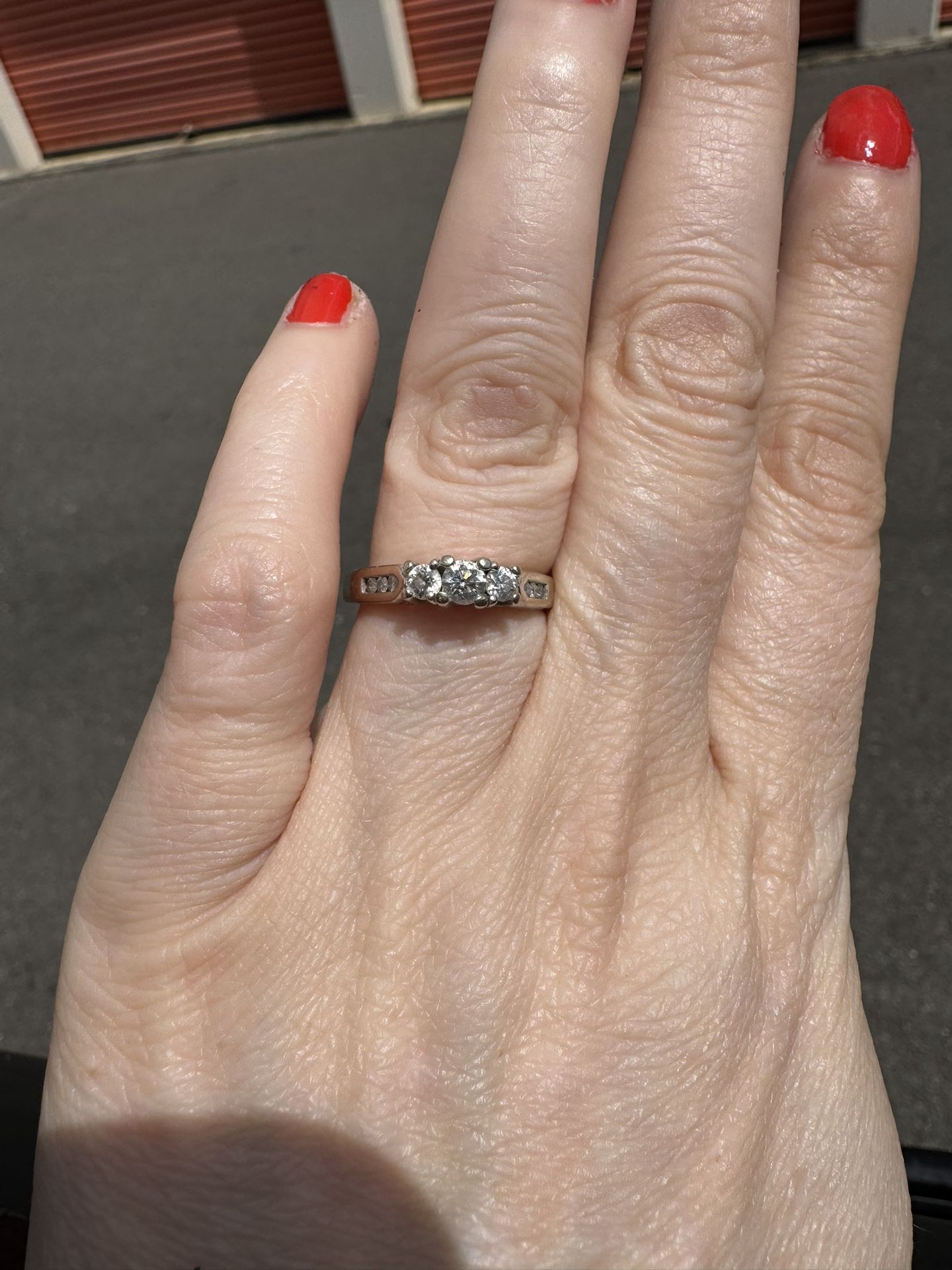 Still Available!!! 14k White Gold Natural Diamond Engagement Ring