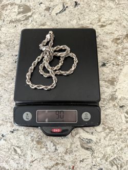 Silver Plated Rope Chain