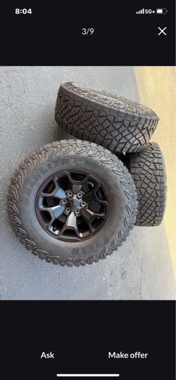 Ram 1500 rho trx rims and tires