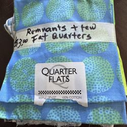 COTYON REMNANTS AND FEW FAT QUARTERS