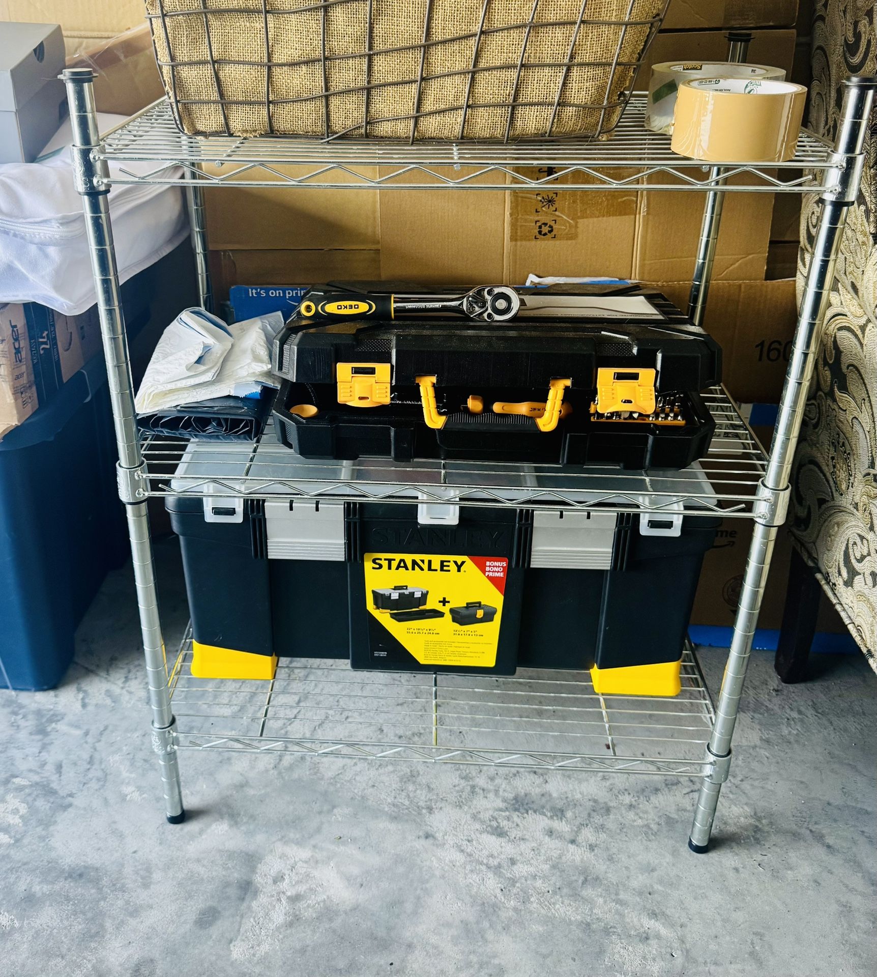 Metal Shelving Rack Unit