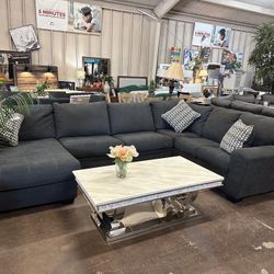 Large Sectional Pillows Included 