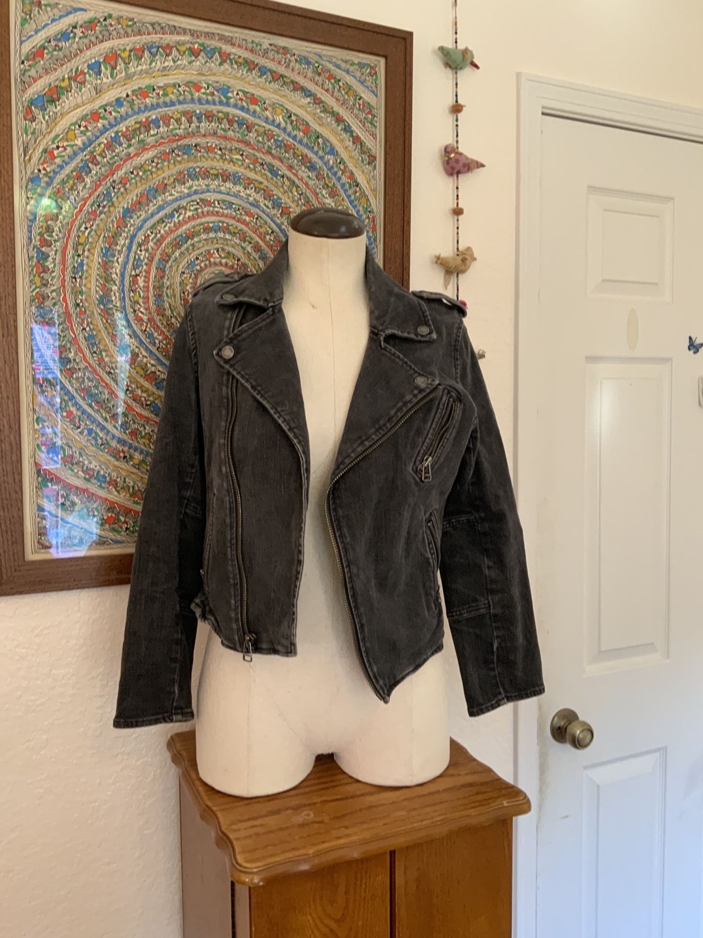 American Eagle Sturdy Denim Motor Jacket