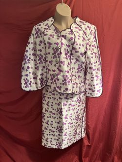 2pc Polka Dot Women Suit