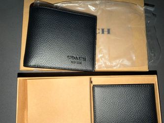 COACH MENS 3 In 1 Wallet Keychain Set